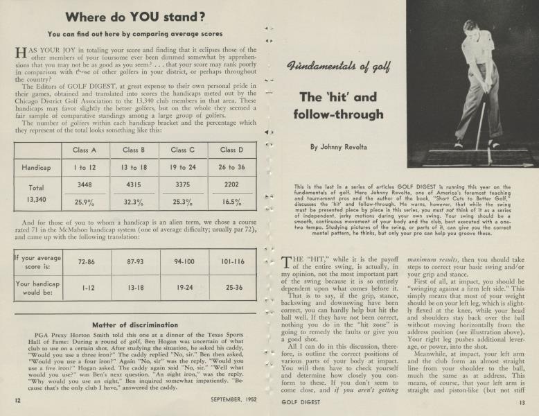 The 'hit' and follow-through