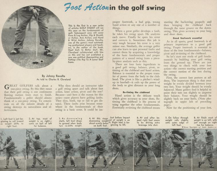 Foot Action in the golf swing