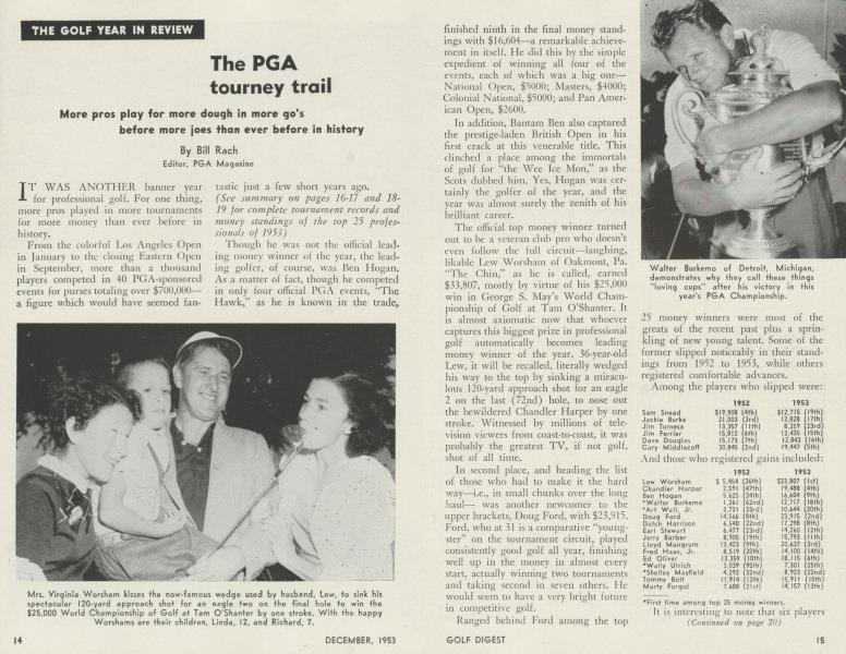 The PGA tourney trail