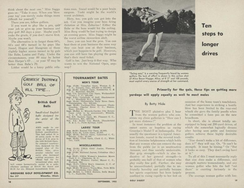 Ten steps to longer drives