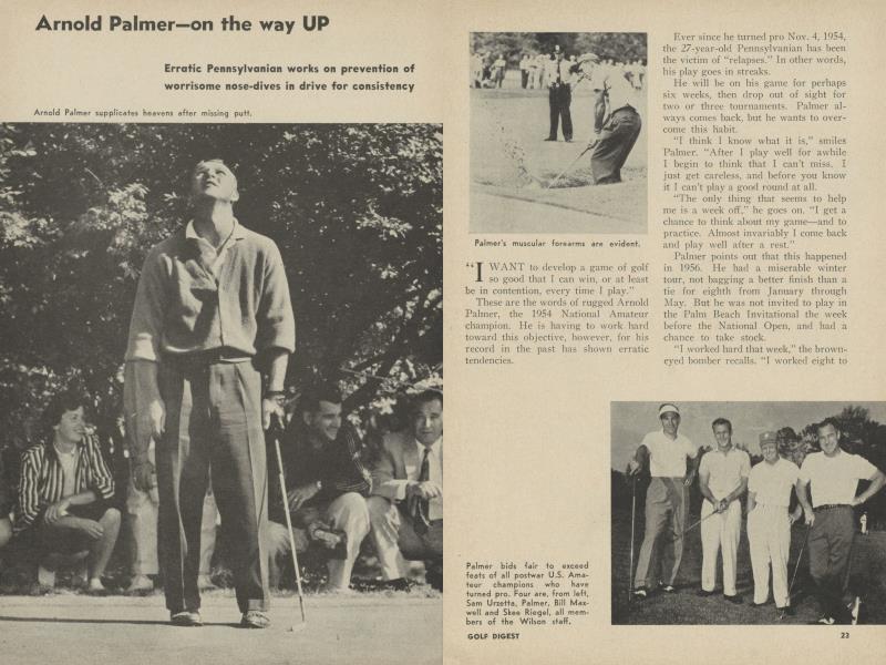 Arnold Palmer—on the way UP