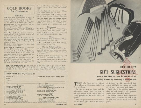 GOLF DIGESTS'S GIFT SUGGESTIONS