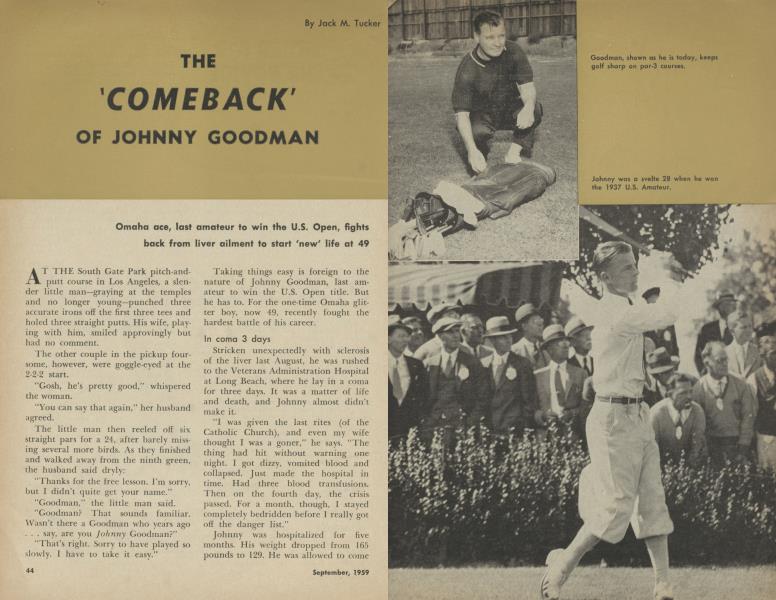 THE 'COMEBACK' OF JOHNNY GOODMAN
