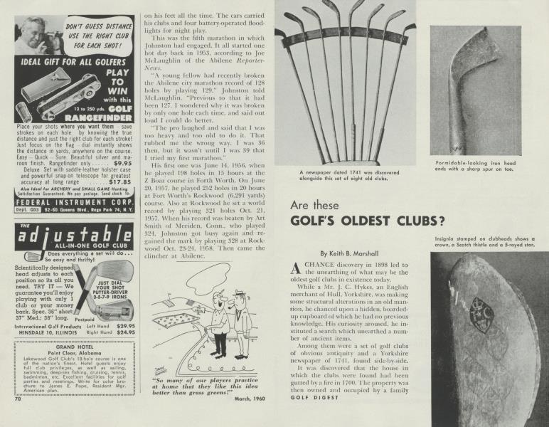 Are these GOLF'S OLDEST CLUBS?