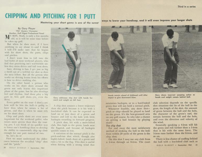 CHIPPING AND PITCHING FOR 1 PUTT
