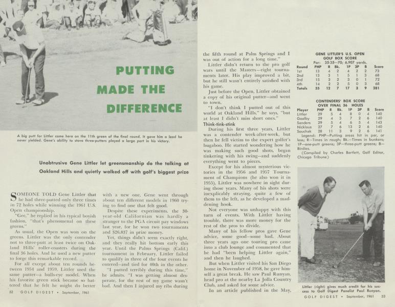 PUTTING MADE THE DIFFERENCE