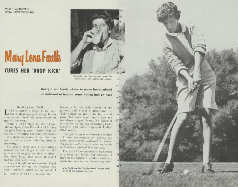 Mary Lena Faulk CURES HER 'DROP KICK'