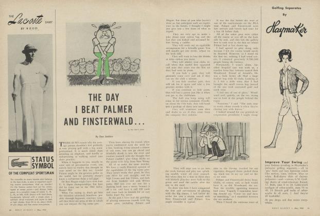 The Day I Beat Palmer and Finsterwald...