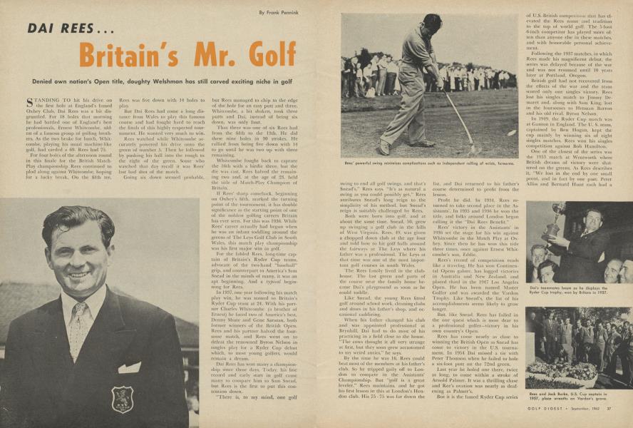 Dai Rees...Britain's Mr. Golf
