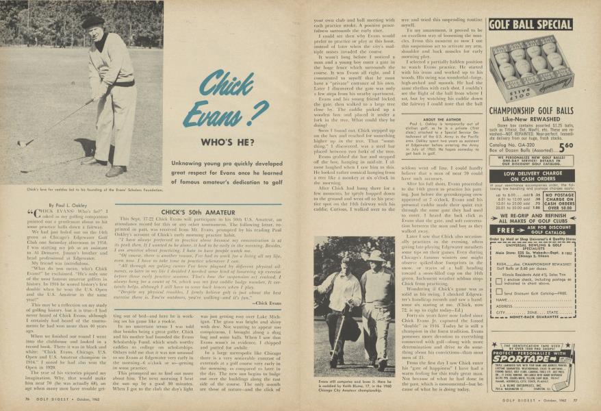 Chick Evans? Who's He?