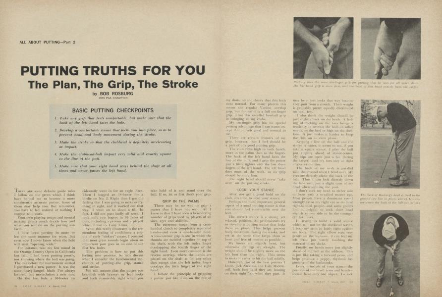 PUTTING TRUTHS FOR YOU