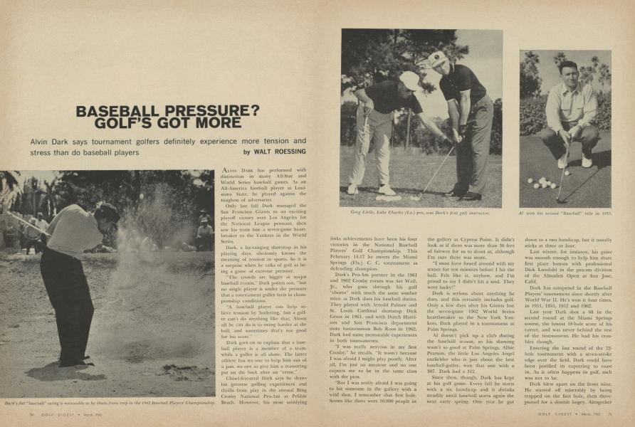BASEBALL PRESSURE? GOLF’S GOT MORE