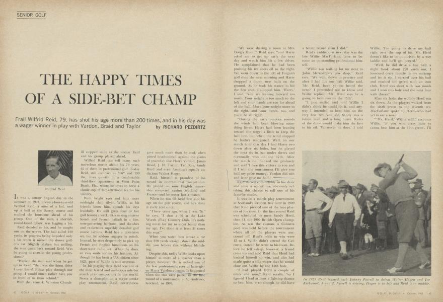 THE HAPPY TIMES OF A SIDE-BET CHAMP