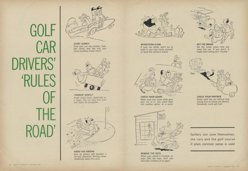 GOLF CAR DRIVERS’ ‘RULES OF THE ROAD’