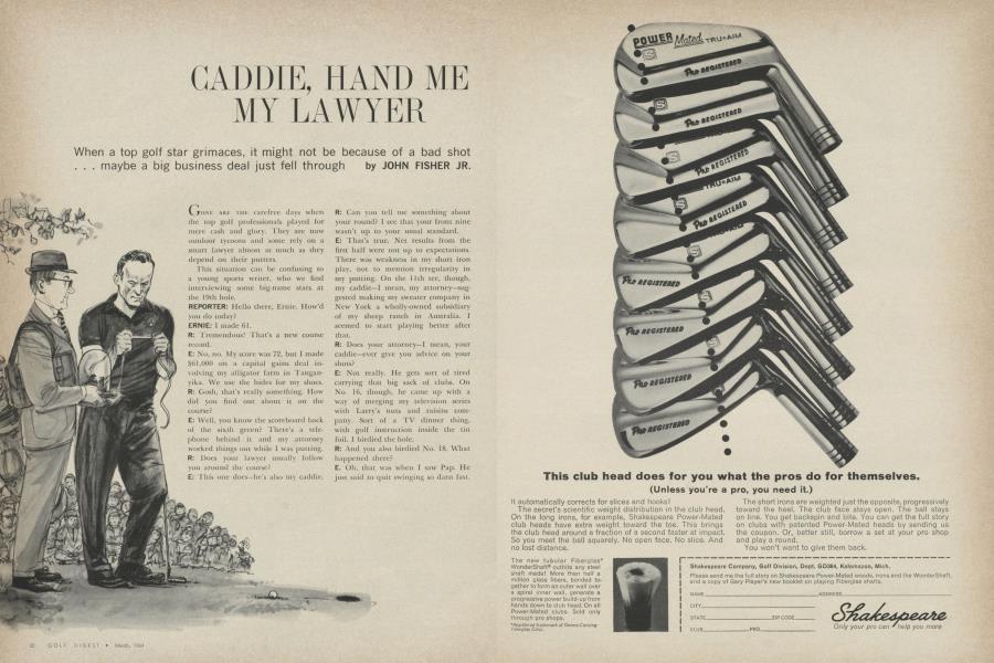 CADDIE, HAND ME MY LAWYER