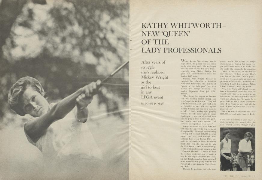 KATHY WHITWORTH -NEW ‘QUEEN’ OF THE LADY PROFESSIONALS