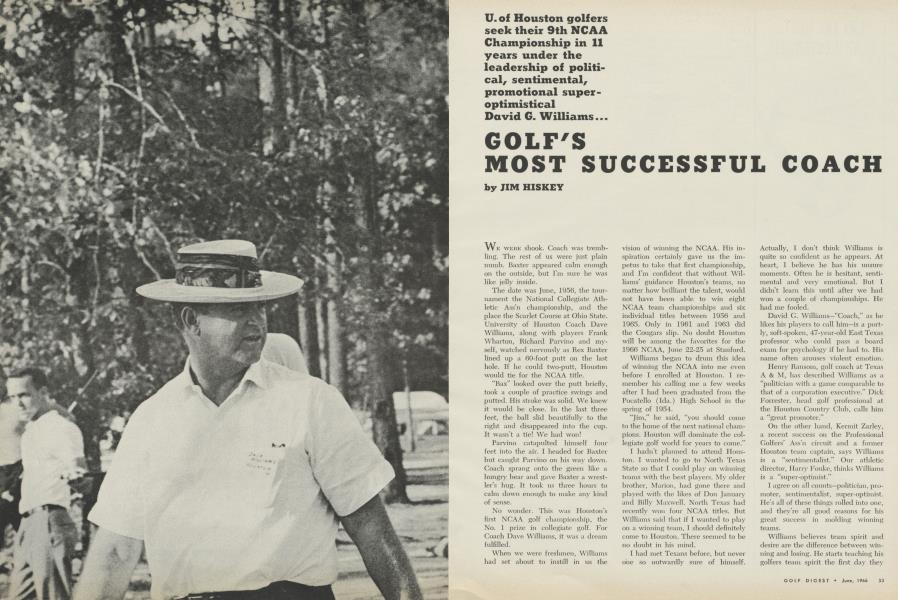 GOLF'S MOST SUCCESSFUL COACH