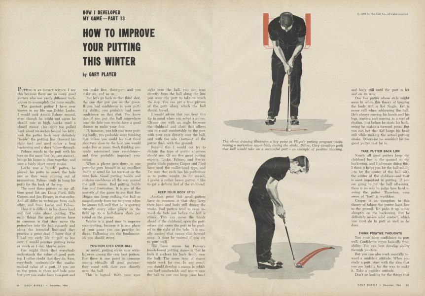 HOW TO IMPROVE YOUR PUTTING THIS WINTER