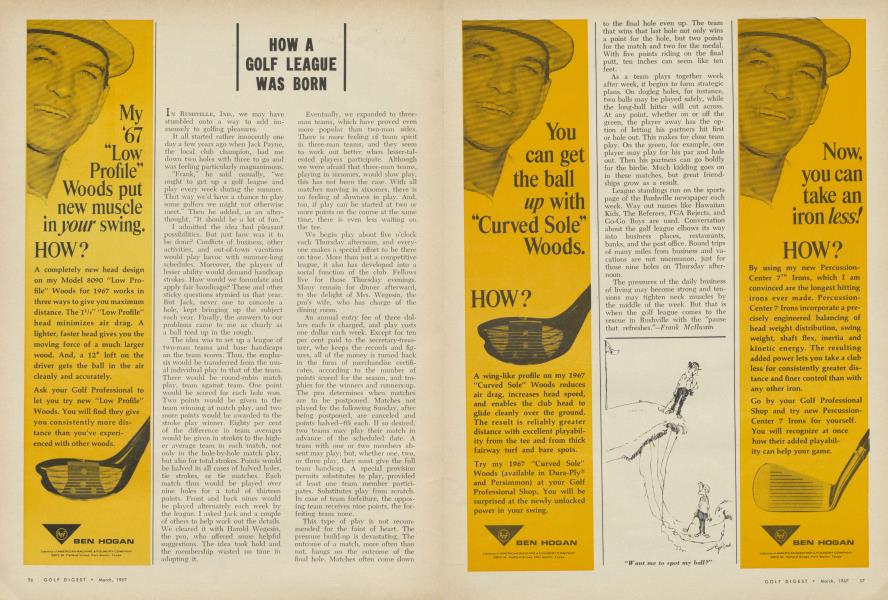 HOW A GOLF LEAGUE WAS BORN