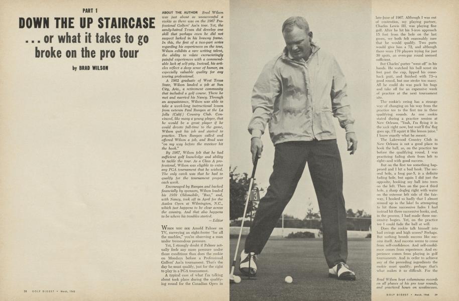 PART 1 DOWN THE UP STAIRCASE ... or what it takes to go broke on the pro tour