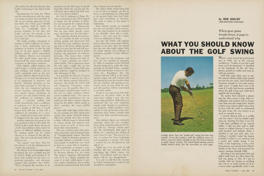 WHAT YOU SHOULD KNOW ABOUT THE GOLF SWING
