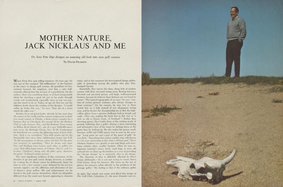 MOTHER NATURE, JACK NICKLAUS AND ME