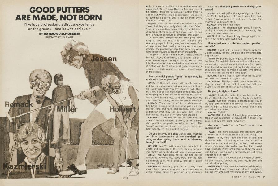 Good putters are made, not born