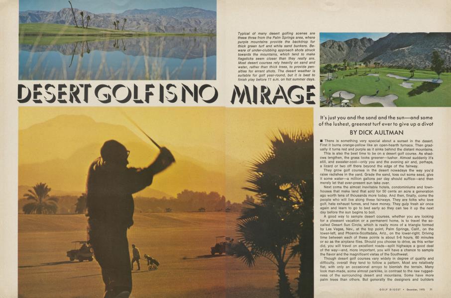 Desert golf is no mirage