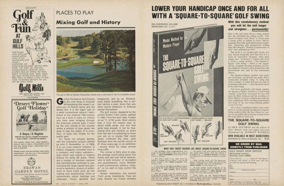 Mixing golf and history