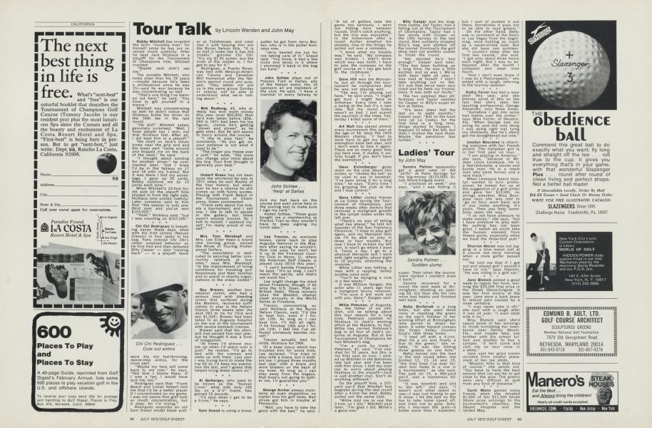 Tour Talk (cont.)