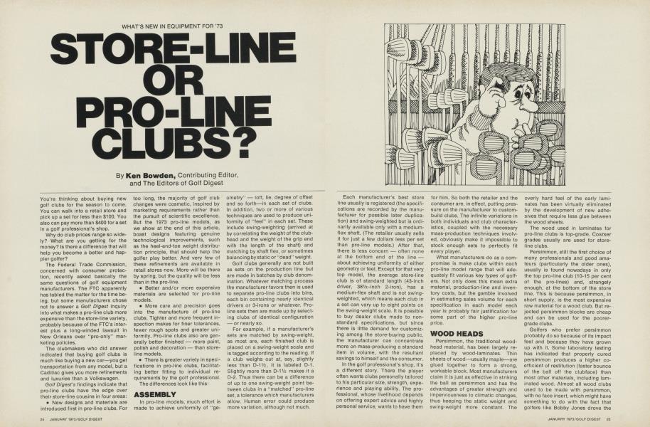 STORE-LINE OR PRO-LINE CLUBS?