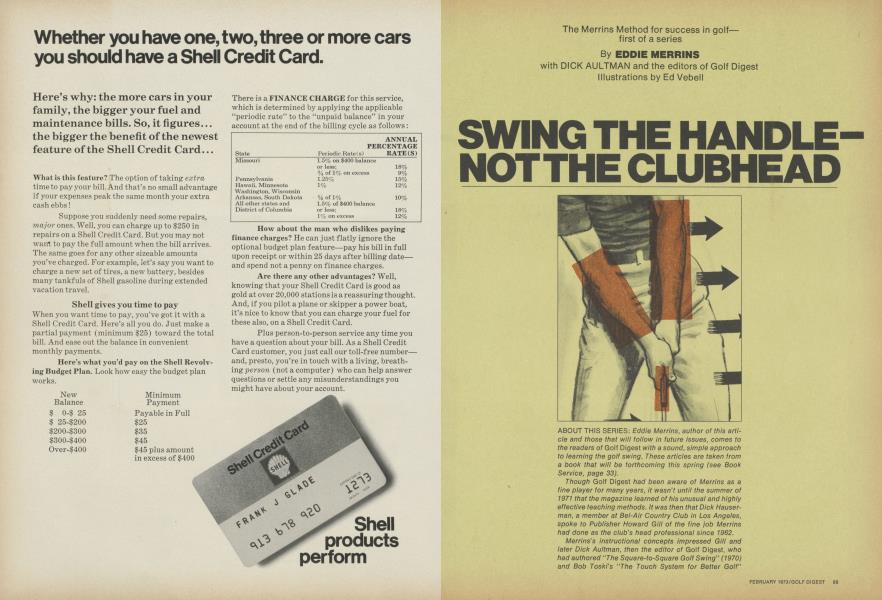 SWING THE HANDLENOT THE CLUB HEAD