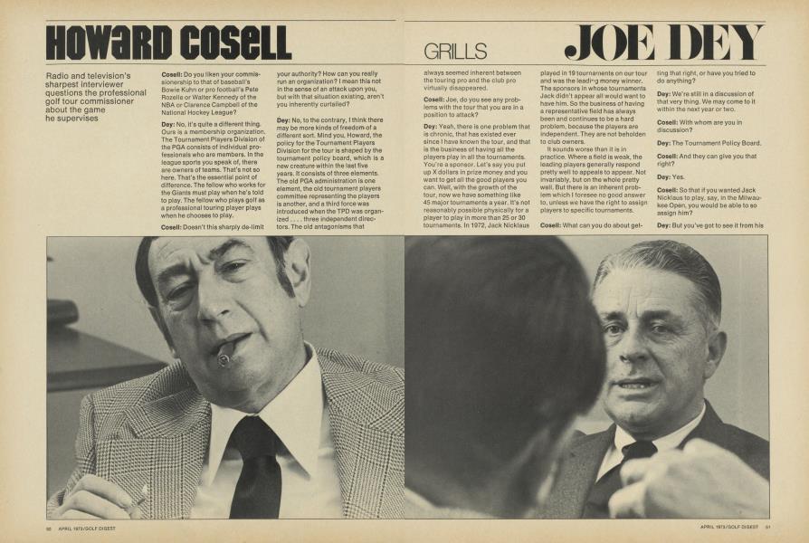 HOWARD COSELL GRILLS JOE DEY