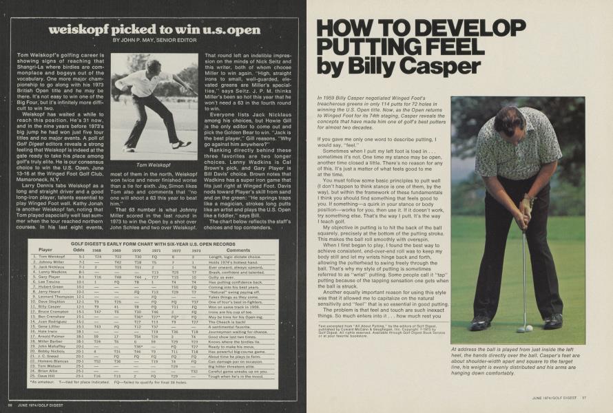 HOW TO DEVELOP PUTTING FEEL