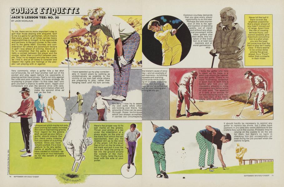 COURSE ETIQUETTE
