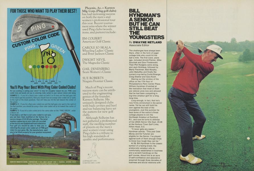 BILL HYNDMAN’S A SENIOR BUT HE CAN STILL BEAT THE YOUNGSTERS
