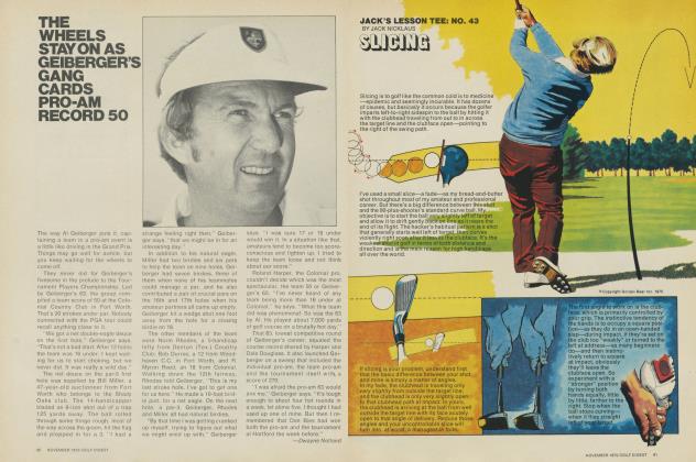 The wheels stay on at Geiberger's gang cards pro-am record 50