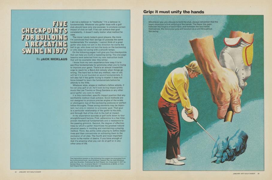 FIVE CHECKPOINTS FOR BUILDING A REPEATING SWING IN 1977