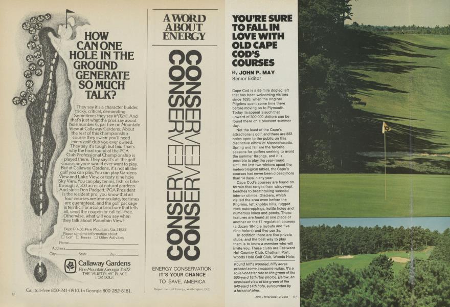 YOU’RE SURE TO FALL IN LOVE WITH OLD CAPE COD’S COURSES
