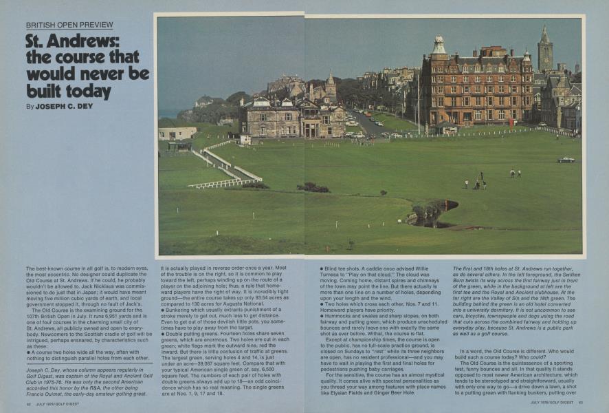 St. Andrews: the course that would never be built today