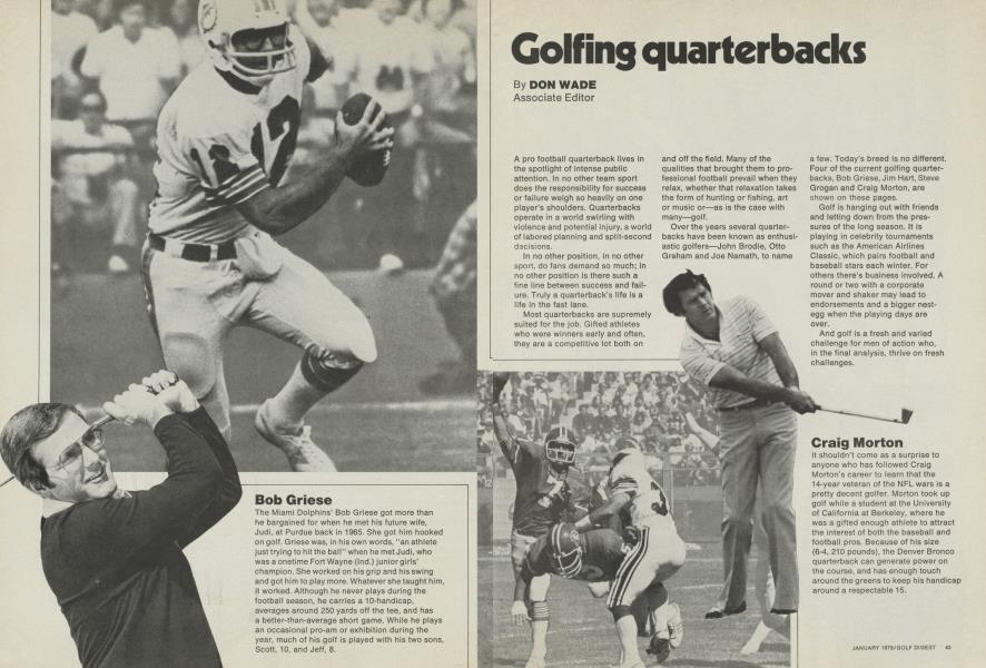 Golfing quarterbacks