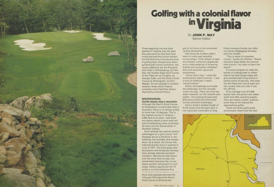 Golfing with a colonial flavor in Virginia