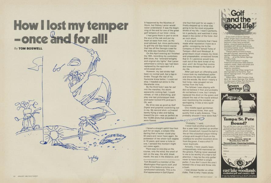 How I lost my temper -once and for all!