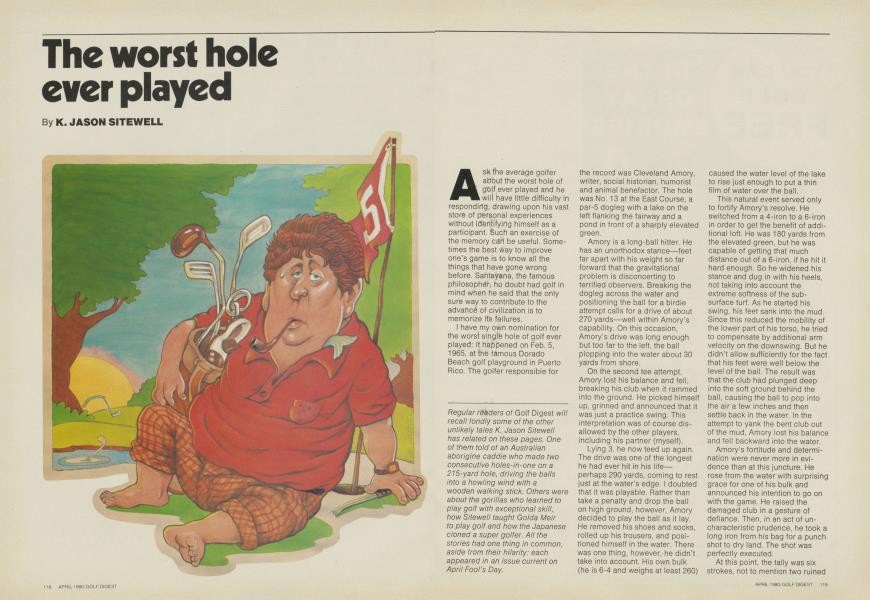 The worst hole ever played