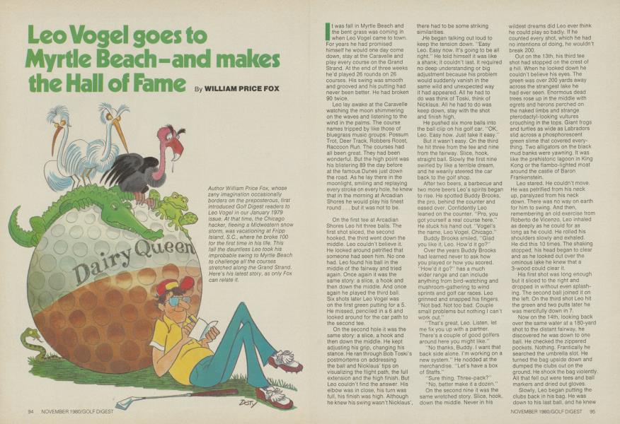 Leo Vogel goes to Myrtle Beach-and makes the Hall of Fame