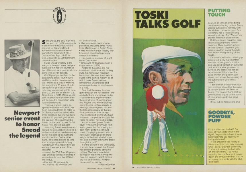 TOSKI TALKS GOLF