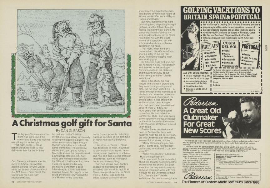 A Christmas golf gift for Santa