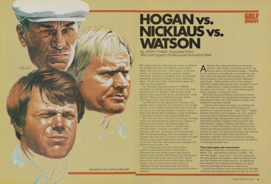HOGAN vs. NICKLAUS vs. WATSON