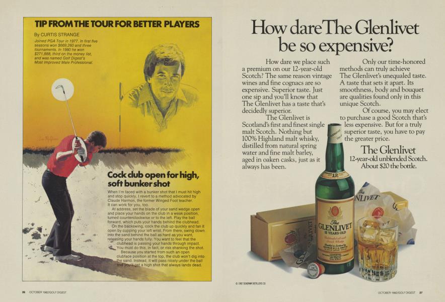 Cock club open for high, soft bunker shot