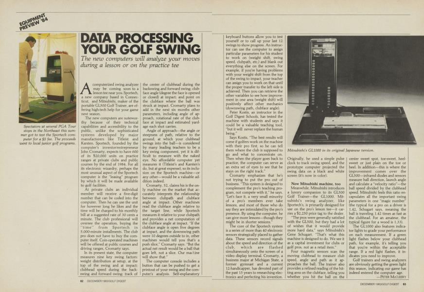 DATA PROCESSING YOUR GOLF SWING